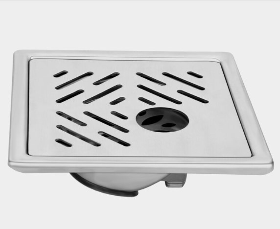 PR-112 Auto Close Cockroach Trap Stainless Steel Floor Drain Pest Control Kitchen Bathroom Hotel Restaurant Industrial Anti-Rust Waterproof Easy Install Durable Flip Bowl Mechanism Sewer Block Odor Proof Roach Proof Heavy Duty